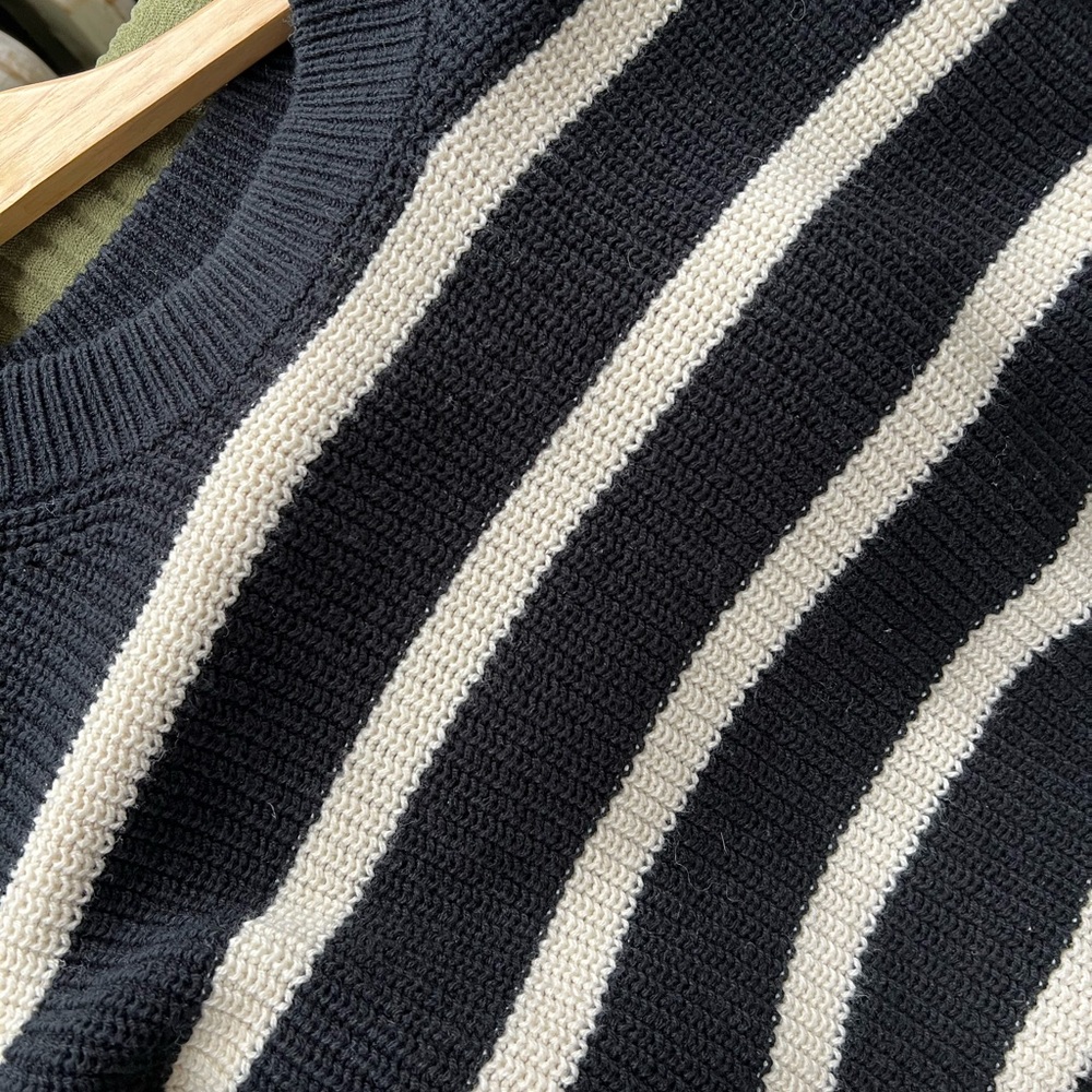H&M Black and White Striped Knit Sweater - Picture 12 of 12